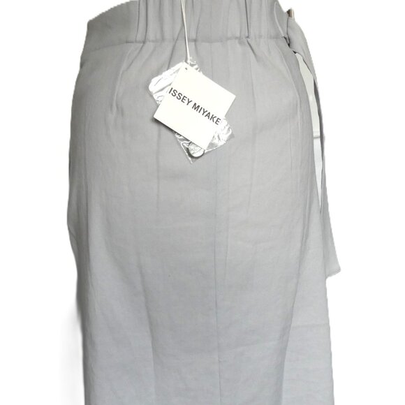 Issey Miyake Maxi Wrap Skirt in Light Gray Size 2 USA Small - Picture 10 of 16